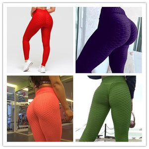 Booty Lifting Anti Cellulite Scrunch Leggings Without Pocket - MISSCLAUS