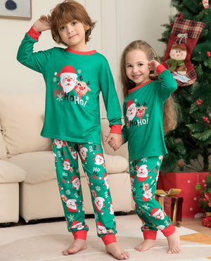 Christmas Pajamas For Family Matching Family Christmas PJs Sets Santa Claus Printed Top Sleepwear - MISSCLAUS