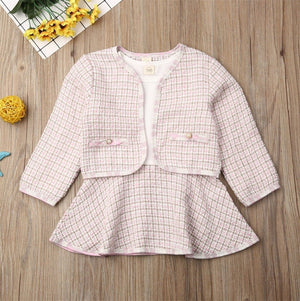Long - sleeved Dresses Two - piece Children's Baby Small Incense Wind Suit - MISSCLAUS