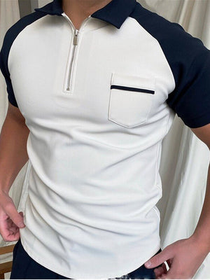 Men's Polo Shirt Men Solid Polo Shirts Brand Men Short - Sleeved Shirt Summer Shirt Man Clothing - MISSCLAUS