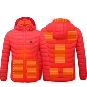 New Heated Jacket Coat USB Electric Jacket Cotton Coat Heater Thermal Clothing Heating Vest Men's Clothes Winter - MISSCLAUS