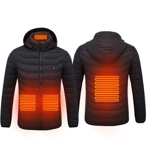 New Heated Jacket Coat USB Electric Jacket Cotton Coat Heater Thermal Clothing Heating Vest Men's Clothes Winter - MISSCLAUS