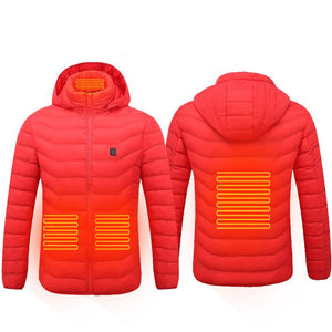 New Heated Jacket Coat USB Electric Jacket Cotton Coat Heater Thermal Clothing Heating Vest Men's Clothes Winter - MISSCLAUS