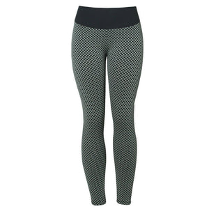 Plaid Leggings Fitness Yoga Pants Women's Seamless High Waist Breathable Gym Leggings - MISSCLAUS