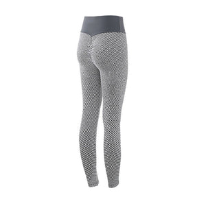 Plaid Leggings Fitness Yoga Pants Women's Seamless High Waist Breathable Gym Leggings - MISSCLAUS
