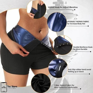 Slimming Pants Waist Trainer Shapewear Tummy Hot Thermo Sweat Leggings Fitness Workout Sweat Sauna Pants Body Shaper - MISSCLAUS