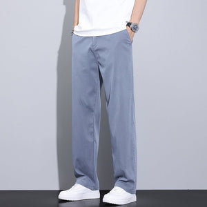 Thin Stretch Business Straight Loose - fitting Wide - leg Trousers - MISSCLAUS