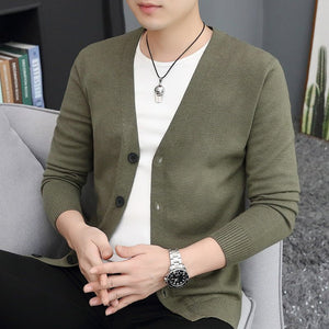 Thin Trendy Casual Outdoor Cotton Knitwear Black Sweater - MISSCLAUS