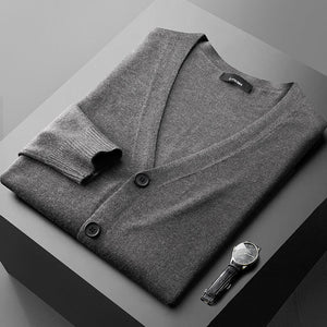 Thin Trendy Casual Outdoor Cotton Knitwear Black Sweater - MISSCLAUS