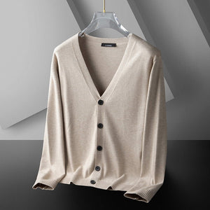 Thin Trendy Casual Outdoor Cotton Knitwear Black Sweater - MISSCLAUS