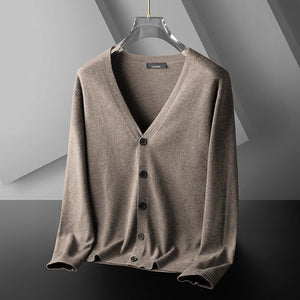 Thin Trendy Casual Outdoor Cotton Knitwear Black Sweater - MISSCLAUS