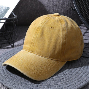 Washed Baseball Caps For Men And Women Outdoor Distressed Sun Hats Simple Caps - MISSCLAUS