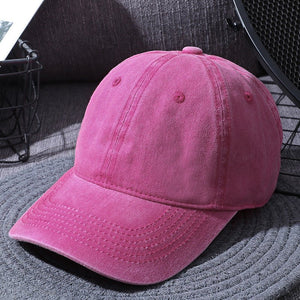 Washed Baseball Caps For Men And Women Outdoor Distressed Sun Hats Simple Caps - MISSCLAUS
