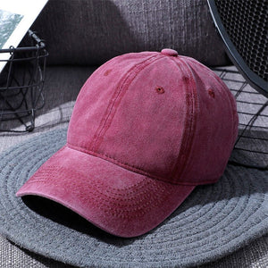 Washed Baseball Caps For Men And Women Outdoor Distressed Sun Hats Simple Caps - MISSCLAUS