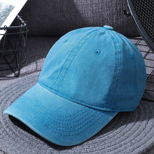 Washed Baseball Caps For Men And Women Outdoor Distressed Sun Hats Simple Caps - MISSCLAUS