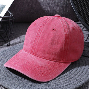 Washed Baseball Caps For Men And Women Outdoor Distressed Sun Hats Simple Caps - MISSCLAUS