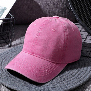 Washed Baseball Caps For Men And Women Outdoor Distressed Sun Hats Simple Caps - MISSCLAUS