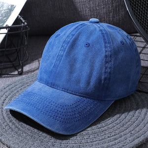 Washed Baseball Caps For Men And Women Outdoor Distressed Sun Hats Simple Caps - MISSCLAUS