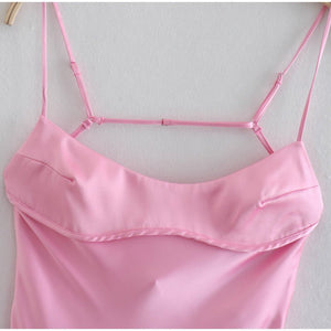 Women Camis Satin Long Dresses Elegant Sleeveless Slip Holiday Party Dresses Sexy Casual Backless Summer Dresses - MISSCLAUS