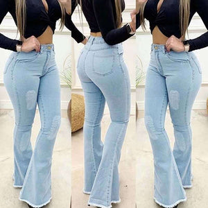 Women Fashion Elastic Ladies Jeans Pants - MISSCLAUS