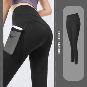 Yoga Pants Women With Pocket Leggings Sport Girl Gym Leggings Women Tummy Control Jogging Tights Female Fitness Pants - MISSCLAUS