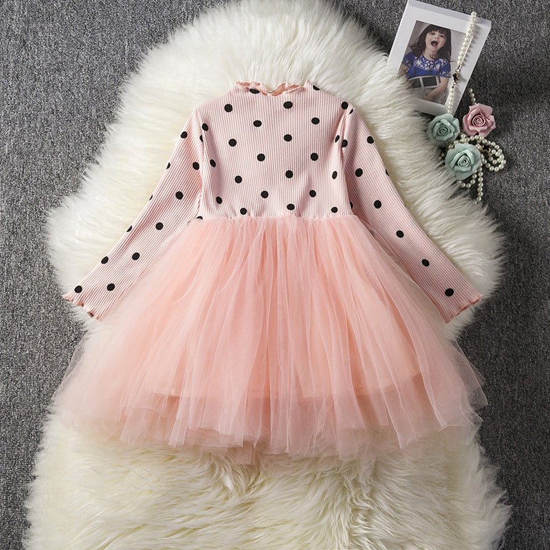 Baby Girls Spring Winter Long Sleeve Tutu Lace Dresses Infantil Newborn 1st Birthday Party Clothes Christening Gown Casual Wear - MISSCLAUS