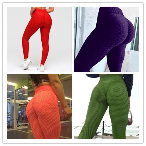 Booty Lifting Anti Cellulite Scrunch Leggings Without Pocket - MISSCLAUS