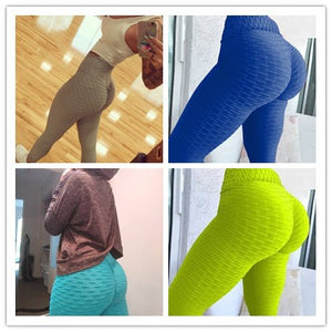 Booty Lifting Anti Cellulite Scrunch Leggings Without Pocket - MISSCLAUS
