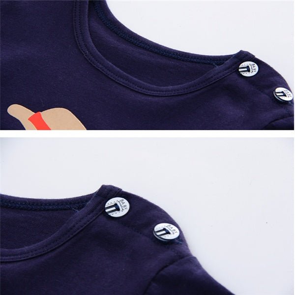 Cartoon Clothing Baby Boy Summer Clothes T-shirt Baby Girl Casual Clothing Sets - MISSCLAUS