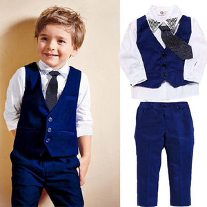 Casual Clothing Suits Boys' Clothes Vests Gentleman Suits - MISSCLAUS