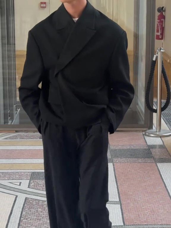 Casual Solid Color Oversized Blazers - MISSCLAUS