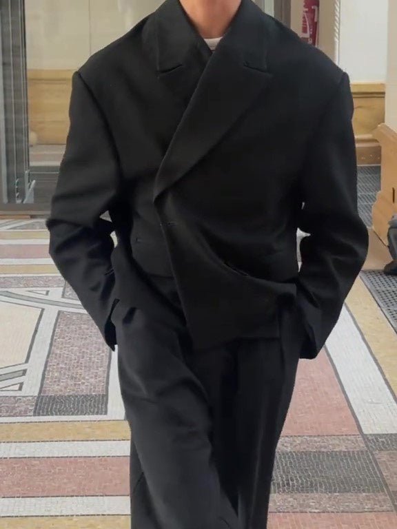 Casual Solid Color Oversized Blazers - MISSCLAUS