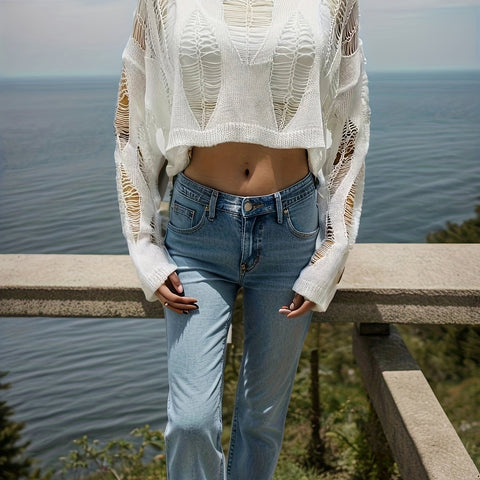 crop sweater top