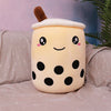 Cute Fruit Drink Plush Stuffed Soft Strawberry Milk Tea Plush Boba Tea Cup Toy Bubble Tea Pillow Cushion Kids Gift - MISSCLAUS