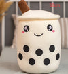 Cute Fruit Drink Plush Stuffed Soft Strawberry Milk Tea Plush Boba Tea Cup Toy Bubble Tea Pillow Cushion Kids Gift - MISSCLAUS