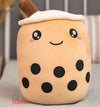 Cute Fruit Drink Plush Stuffed Soft Strawberry Milk Tea Plush Boba Tea Cup Toy Bubble Tea Pillow Cushion Kids Gift - MISSCLAUS