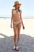 Davi & Dani Sparkly Glitter Wired Wrap Halter Tie Side Bikini Set - MISSCLAUS