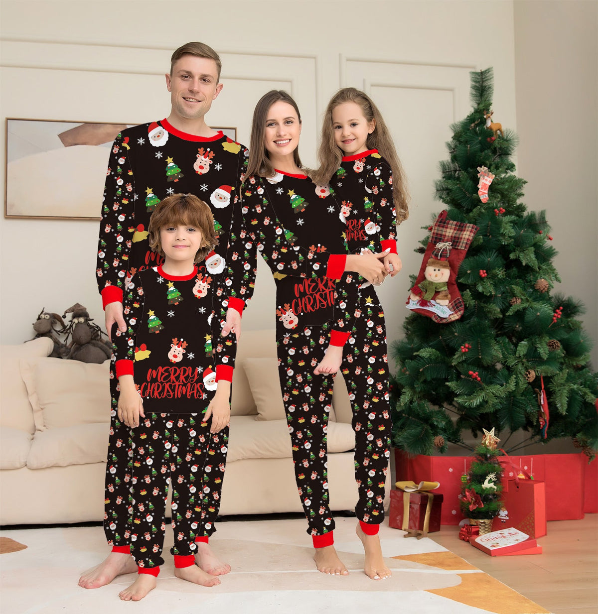 Family Christmas Matching Pajamas Set Christmas Pajamas For Family Christmas PJS Xmas Sleepwear - MISSCLAUS