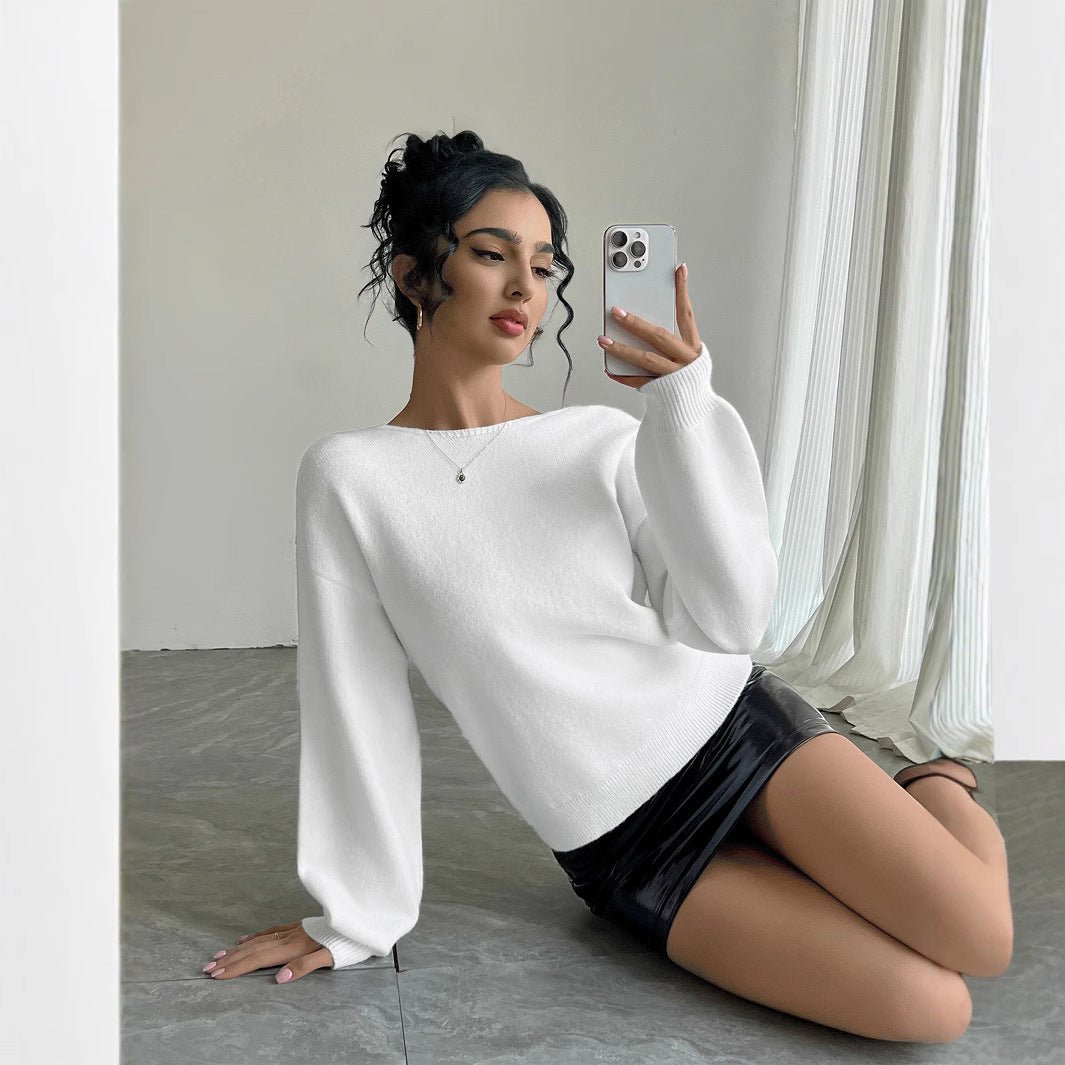 Fashion Bowknot European And American Women&#39;s Sweater - MISSCLAUS