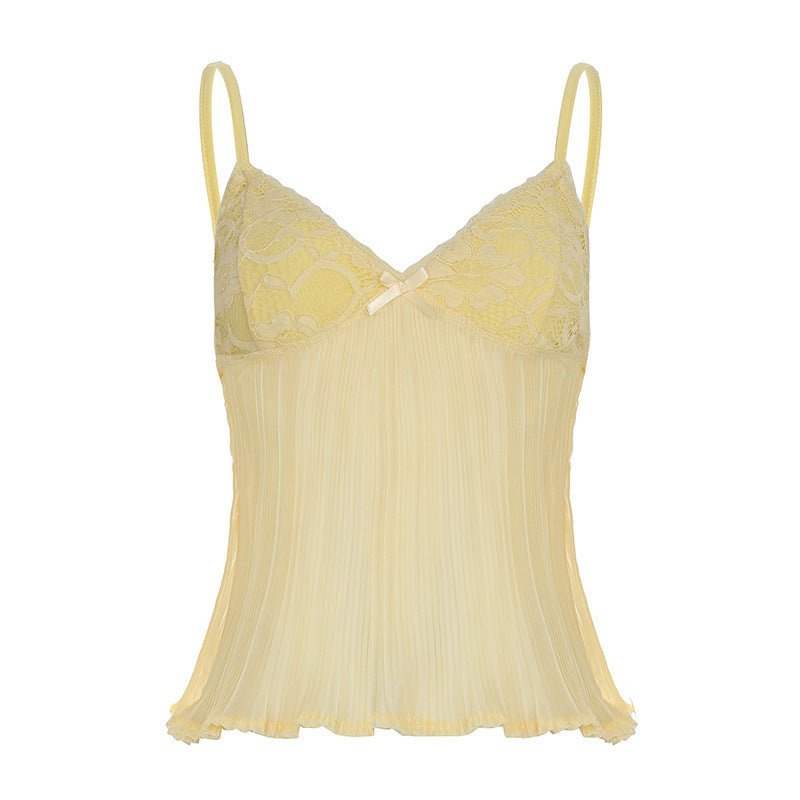 Fashion Lace Stitching Bow Suspenders For Women - MISSCLAUS