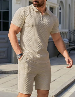 Fashion Personality Men's Shorts Casual Two - piece Suit - MISSCLAUS