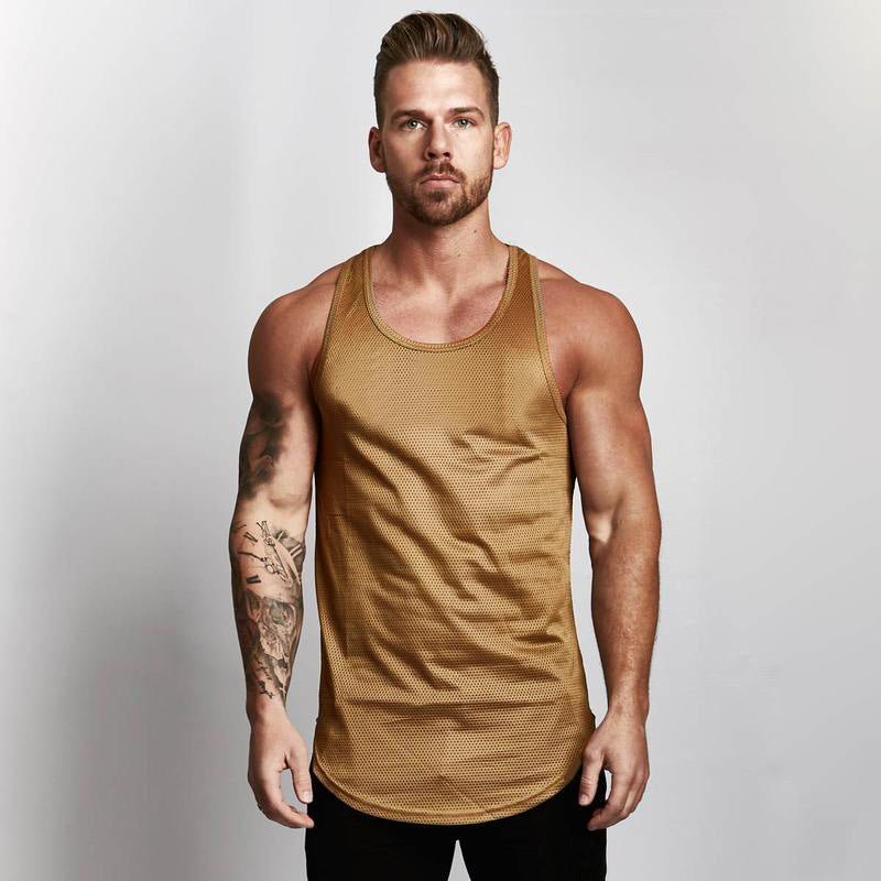 gym clothes tank top sportswear vest men - MISSCLAUS