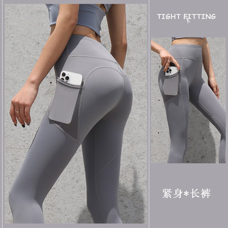 Gym Sport Seamless Leggings With Pockets Push Up High Waist Pants Women Fitness Running Yoga Pants Gym Sport Seamless Leggings - MISSCLAUS
