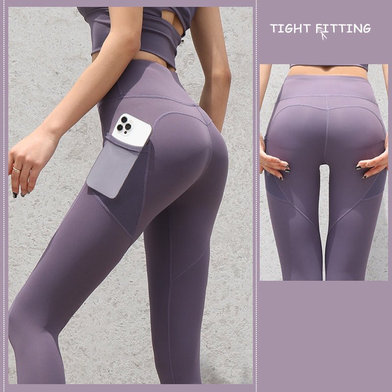 Gym Sport Seamless Leggings With Pockets Push Up High Waist Pants Women Fitness Running Yoga Pants Gym Sport Seamless Leggings - MISSCLAUS