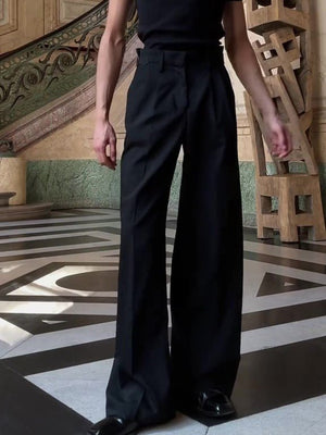 High - waisted Casual Wide - leg Pants - MISSCLAUS