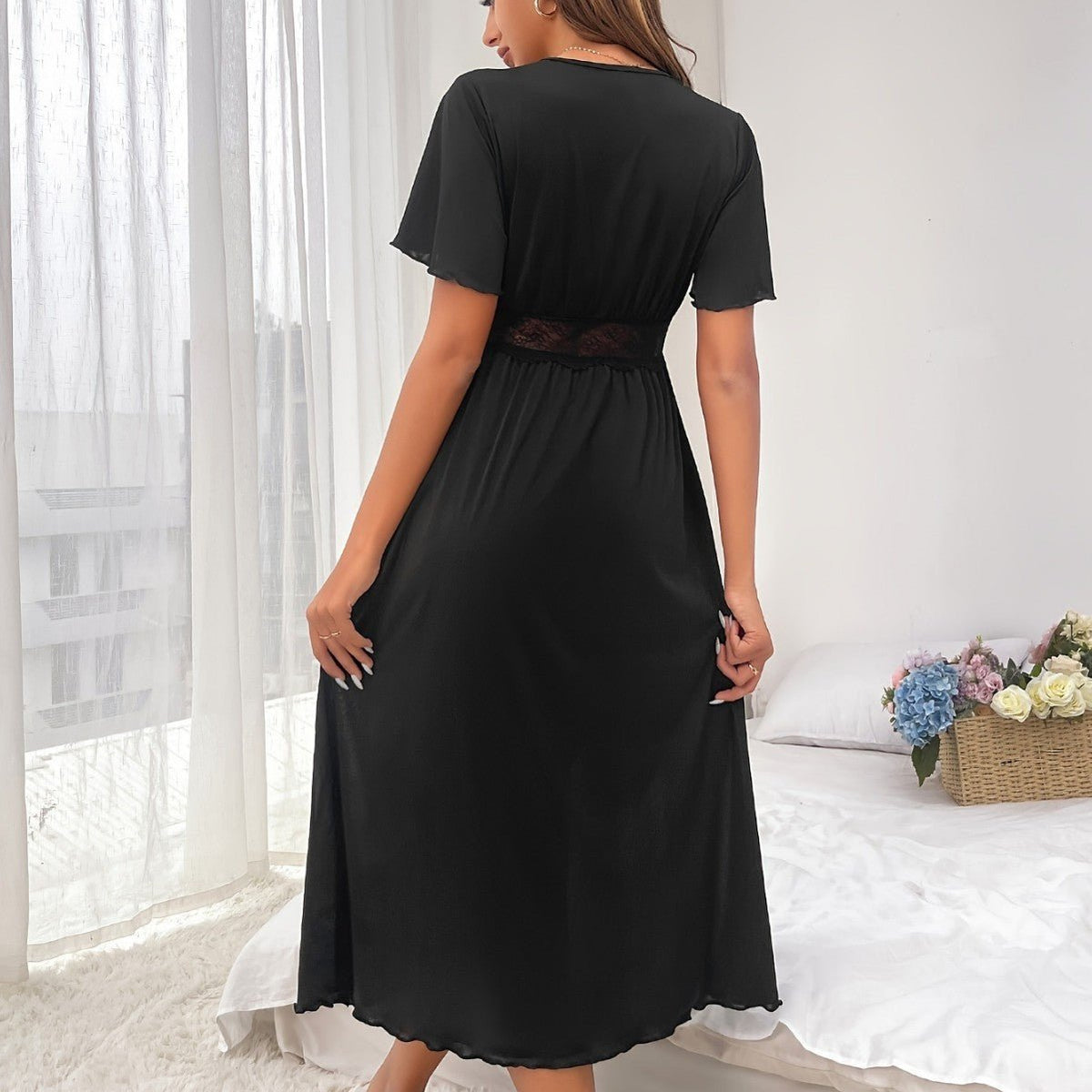 Ladies Fashion Summer New Solid Color Dress - MISSCLAUS