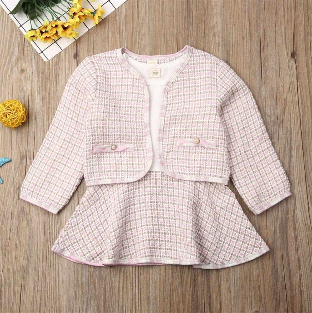 Long - sleeved Dresses Two - piece Children&#39;s Baby Small Incense Wind Suit - MISSCLAUS