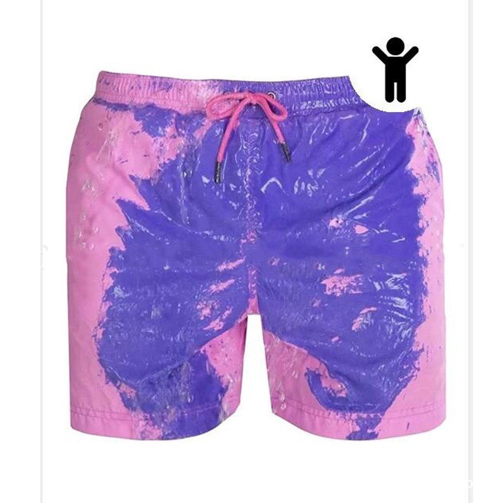 Magical Change Color Beach Shorts Summer Men Swimming Trunks Swimwear Swimsuit Quick Dry bathing shorts Beach Pant - MISSCLAUS