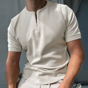 Men's Polo Shirt Men Solid Polo Shirts Brand Men Short - Sleeved Shirt Summer Shirt Man Clothing - MISSCLAUS