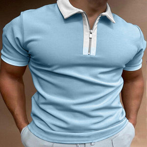 Men's Polo Shirt Men Solid Polo Shirts Brand Men Short - Sleeved Shirt Summer Shirt Man Clothing - MISSCLAUS